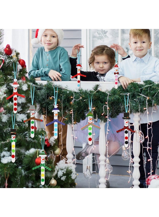 Kathfly 400 Pcs Snowman Crafts For Christmas Snowman Stick Ornament Craft Kit Christmas Crafts Holiday Craft Winter Crafts In Bulk Simple Craft For Home Activities - Image 5