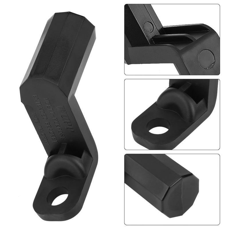WUPP Motorcycle Holder Compact Handle Shape Rearview Mirror Mount Holder - ABS Material Not Easy To Deform Rustless Extension Bracket for Motorcycle ATV Scooter - Image 3