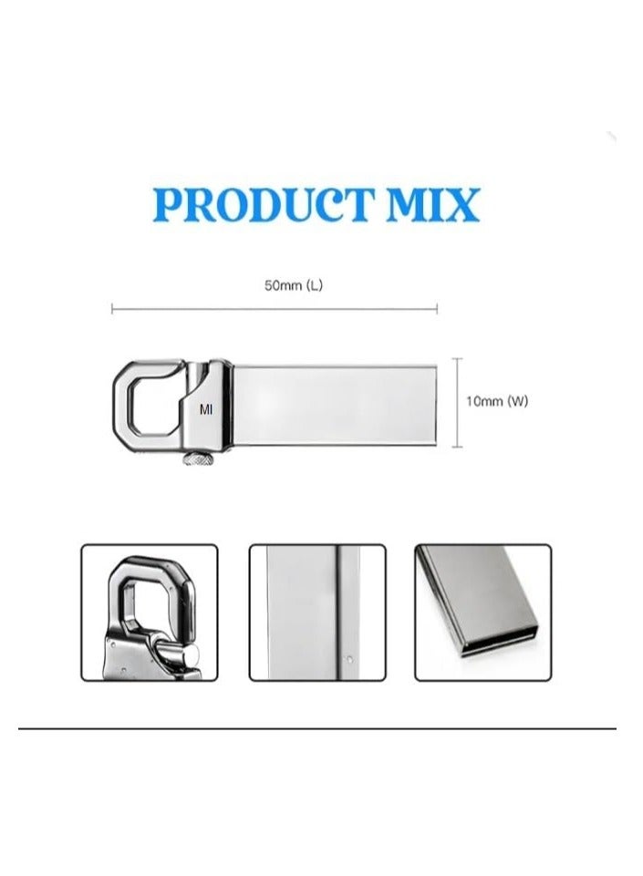 U disk 3.0 interface metal U disk cross-border high-speed USB disk large capacity pendrive USB flash drive (128G) - Image 4