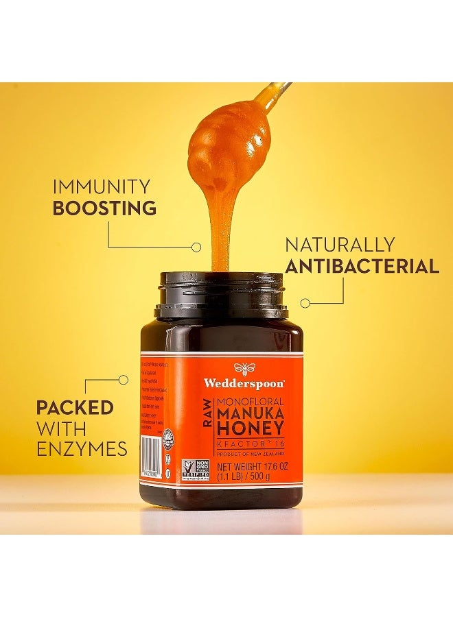 Wedderspoon Raw Premium Manuka Honey Kfactor 16 - Image 5