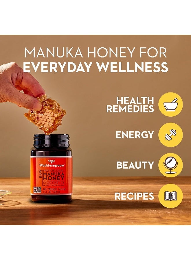 Wedderspoon Raw Premium Manuka Honey Kfactor 16 - Image 4