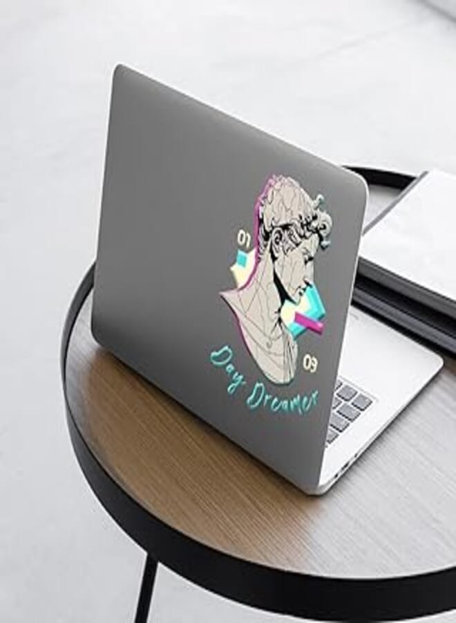 Generic Laptop skin size 15×15 on the outside and 8×7 on the inside, removable Laptop skin, Sticker multi-colored, transparent vinyl plastic sticker - 6221243360520
