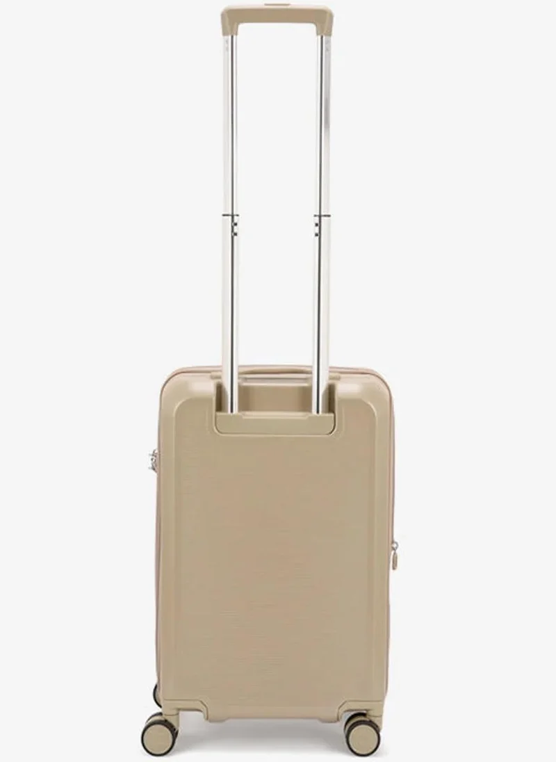 Echolac  sense 3 piece hardcase 4-double wheeled expandable luggage trolley set - gold  | Best Price UAE