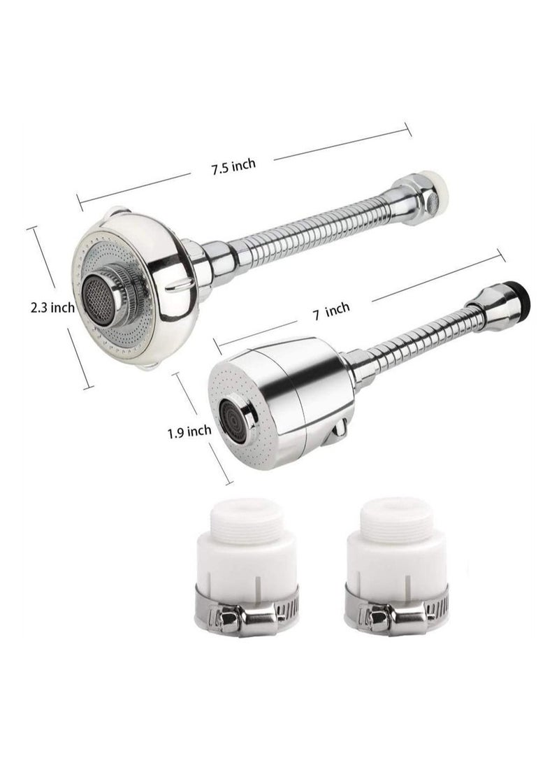 Y&D Sink Faucet Sprayer Attachment Movable Kitchen Tap Head, 360° Rotatable Anti-Splash Nozzle Head With Hose Easy To Wash Dishes Vegetables Fruits ( 2Pcs )  - Image 5