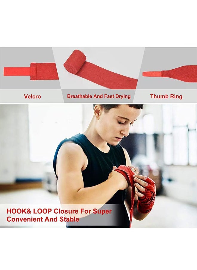 PYC Sports Boxing Hand Wraps 3 Meters Inner Boxing Gloves Martial Arts Wraps for MMA Kickboxing Muay Thai - Pair  - Image 2