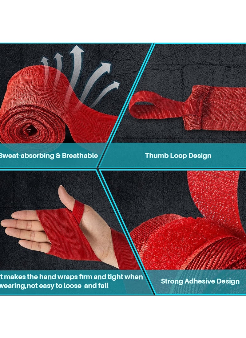 PYC Sports Boxing Hand Wraps 3 Meters Inner Boxing Gloves Martial Arts Wraps for MMA Kickboxing Muay Thai - Pair  - Image 3