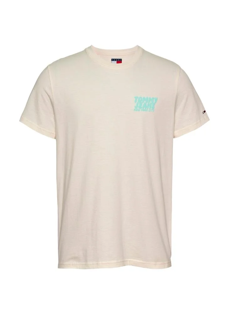 TOMMY JEANS Slim Bubble Print Short Sleeve T-Shirt