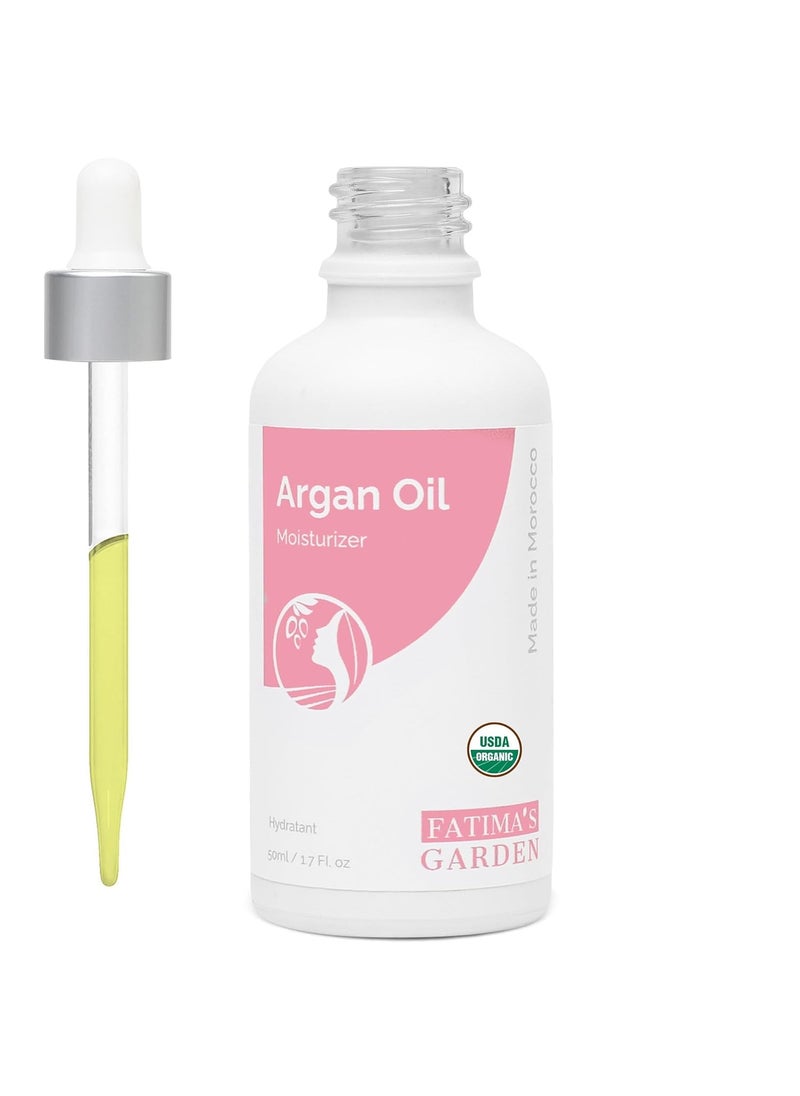Fatima's Garden Fatimas Garden Argan Oil  Organic Moisturizer for Skin  Hair 50ml 