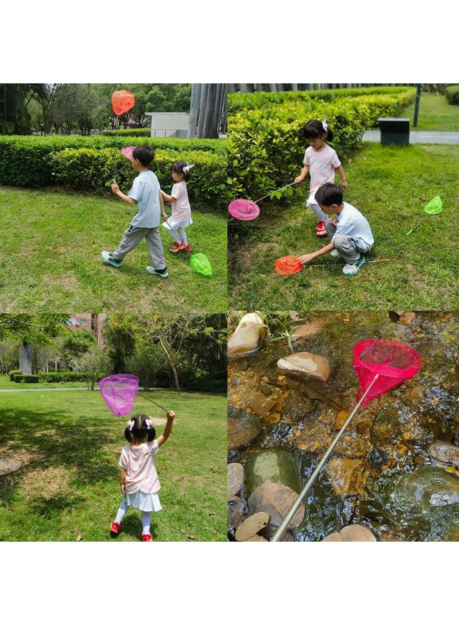 M-jump 2 Pack Kids Telescopic Butterfly Fishing Nets for Kids Catching Insect Net Outdoor Tools for Catching Bugs Fish Insect Ladybird, Extendable 34 Inches and Anti Slip Grip (2 Pack) - Image 5