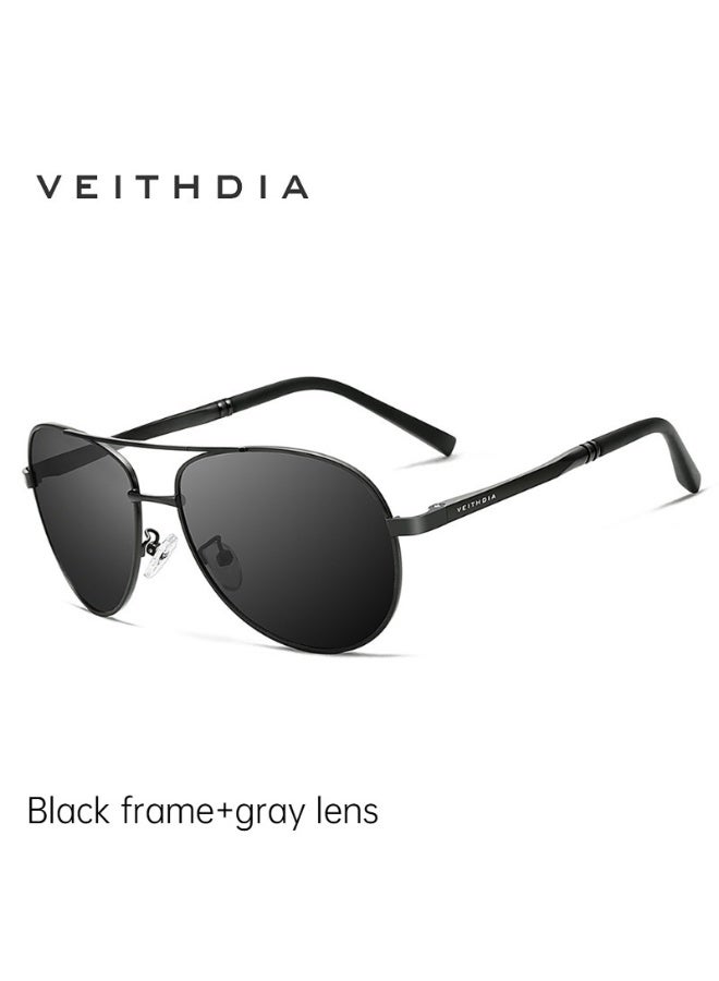 VEITHDIA HD Polarized Aviator Sunglasses for Men & Women – Flexible Hinge, UV400 Protection, Lightweight Metal Frame, Suitable for All Face Shapes – Perfect for Driving, Travel & Daily Wear - Image 1