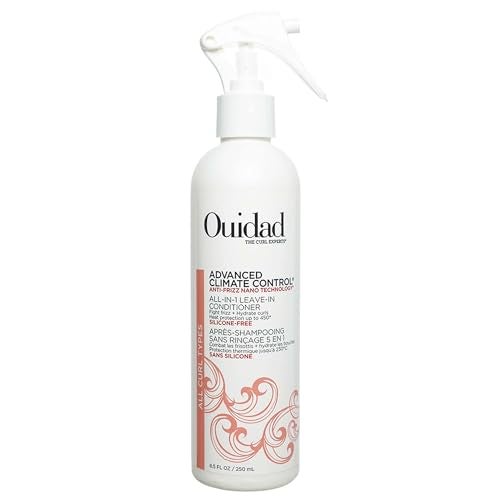 Ouidad Advanced Climate Control Leave In Conditioner for Curly Hair 85 fl oz MultiUse Curl Leave In Conditioner Heat Protectant Spray Sulfates Parabens CrueltyFree Curly Hair Products - Image 1