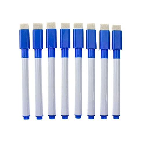 deziine� Set Of 12 Blue Magnetic Whiteboard Pen Erasable Marker Office School Stationery Supplies - Image 3