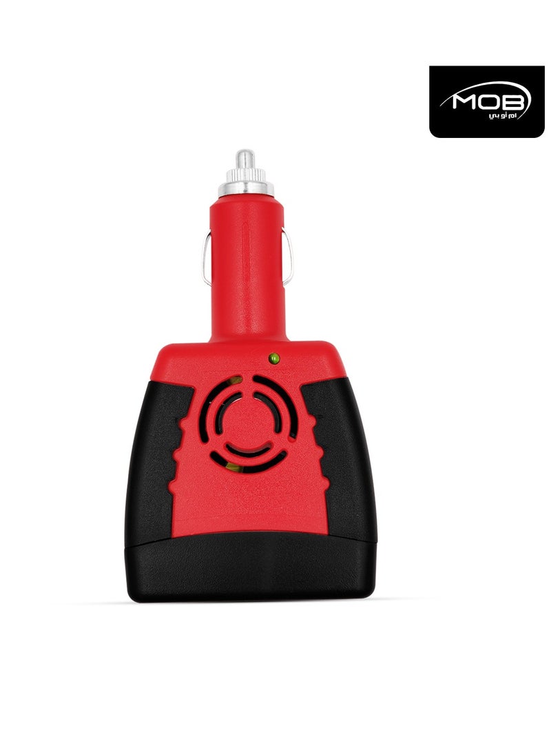 موب محول عاكس للسيارة 150 وات مع منفذ شحن USB 5 فولت محول طاقة تيار مستمر 12 فولت إلى تيار متردد 220 فولت - Image 2