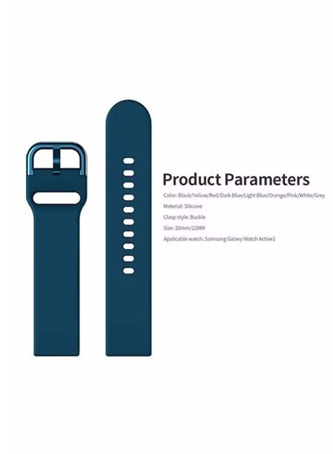 Replacement Band For Samsung Galaxy Watch Active2 - 20mm Dark Blue - Image 2