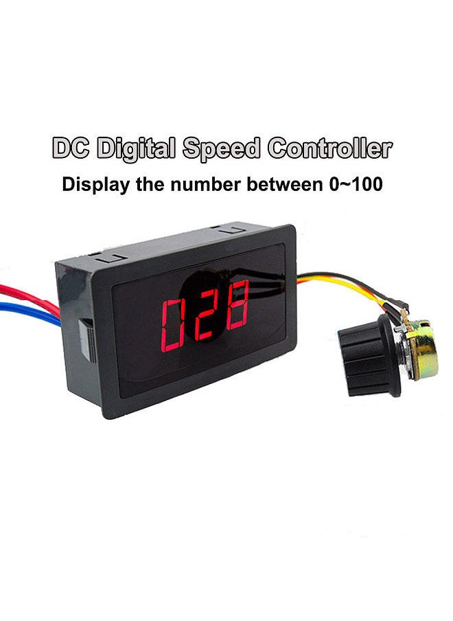 Generic - Direct-Current Speed Controller 24V Digital dc Motor Speed Regulator PWM Stepless Speed Control Switch - Image 1