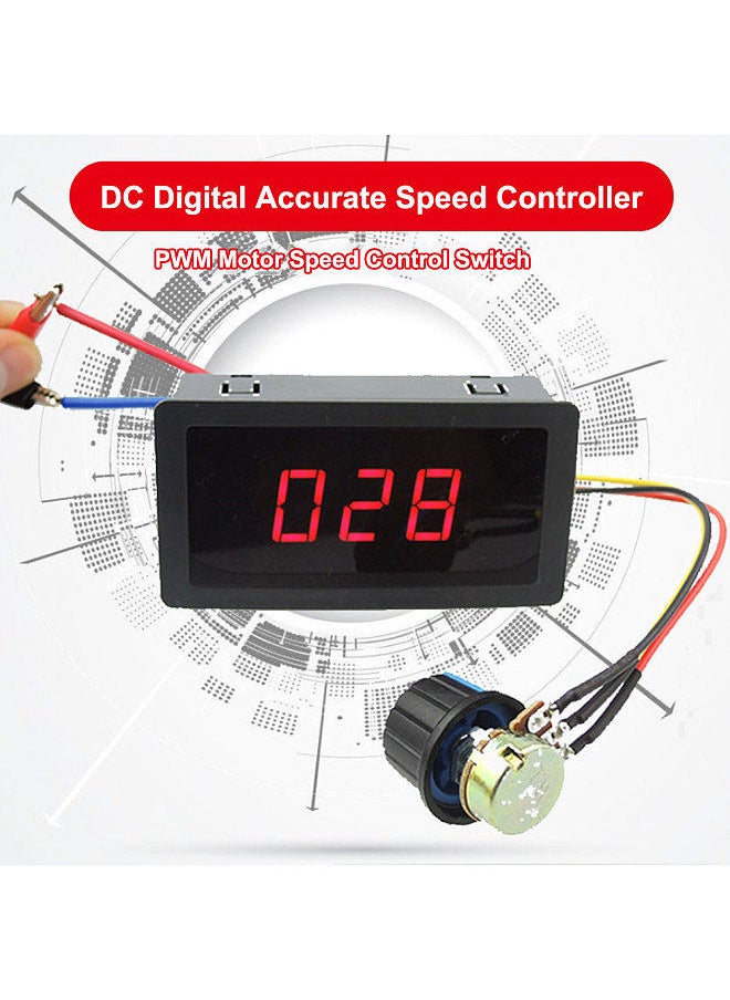 Generic - Direct-Current Speed Controller 24V Digital dc Motor Speed Regulator PWM Stepless Speed Control Switch - Image 1