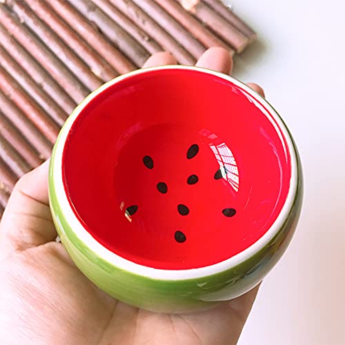 KRIZJUES 2 Pack Hamster Bowl Ceramic Prevent Chewing Feeding Bowl Guinea Pig Water Small Animal Food Dish for Syrian Hamster Rabbit Gerbil Chichilla Hedgehog Sugar Glider Rat - Image 5