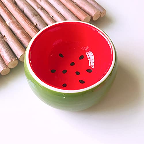KRIZJUES 2 Pack Hamster Bowl Ceramic Prevent Chewing Feeding Bowl Guinea Pig Water Small Animal Food Dish for Syrian Hamster Rabbit Gerbil Chichilla Hedgehog Sugar Glider Rat - Image 4