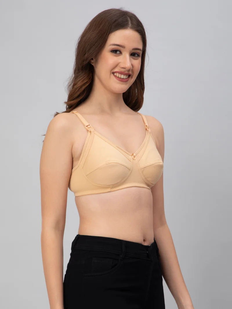 CEE 18 Women's Cotton Non Padded Non-Wired Maternity (Pack of 3)