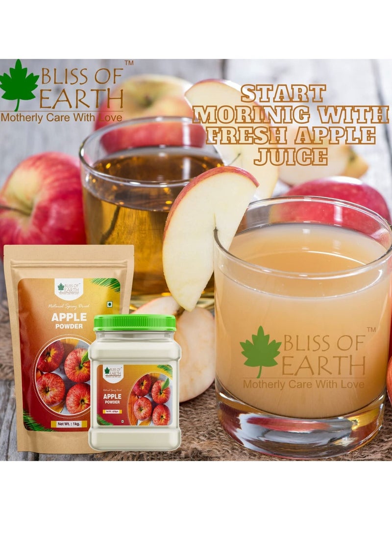 BLISS OF EARTH 400GM of Apple Powder Natural Spray Dried Great for Smoothie  Apple juice  bake apple pie - Image 2