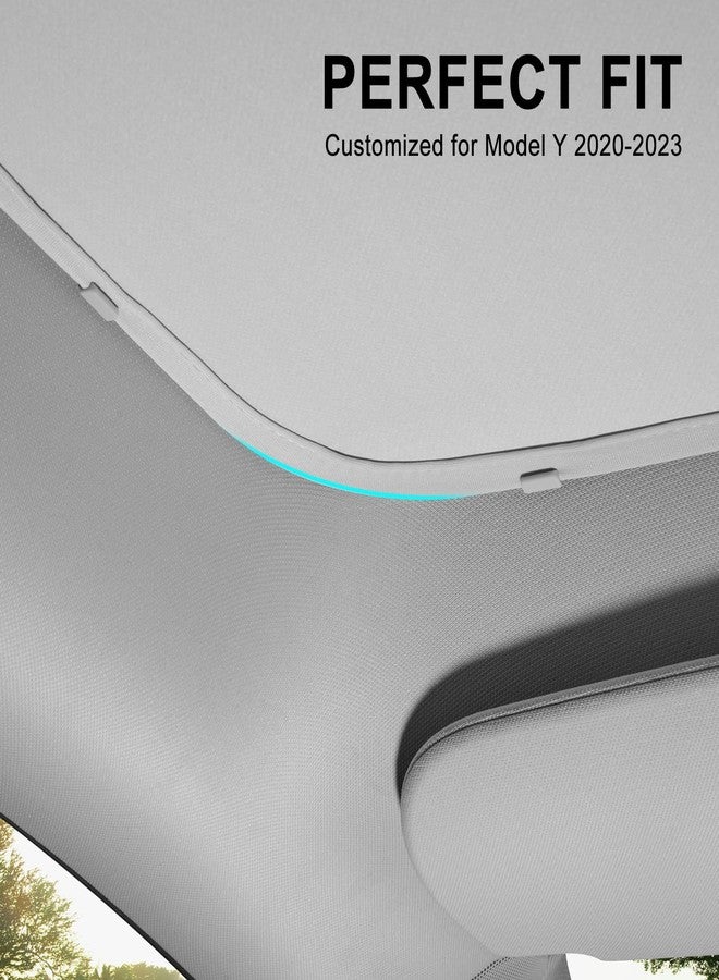 KUNIST Clips for Tesla Model 3/Y Sunroof Sunshades (Grey) - Image 2