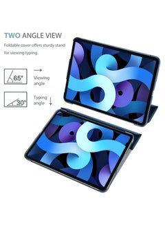 Procases iPad Air 5/Air 4 Case 10.9" 2022 2020, Slim Stand Hard Back Shell Protective Smart Cover Cases for iPad Air 5th/iPad Air 4th Generation -Navy  - Image 5