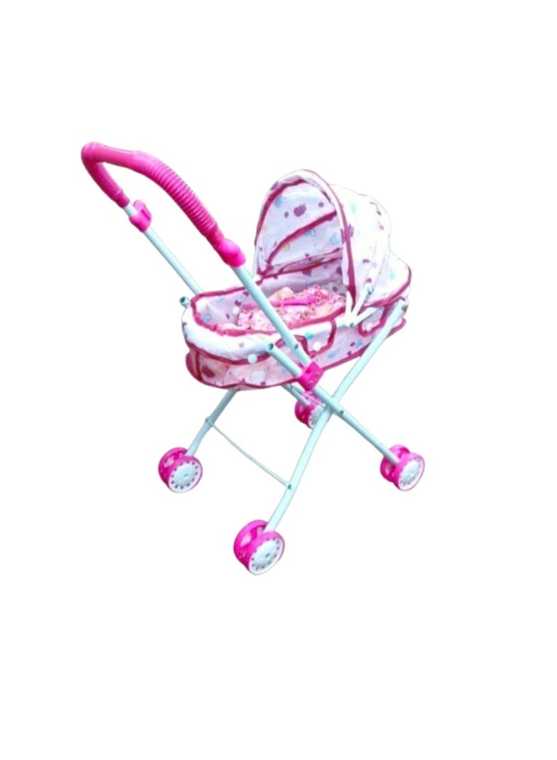 Mini Stroller With Doll Set  - Image 1