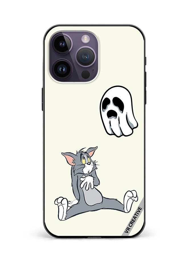 VR CREATIVE Protective Case Cover For Apple iPhone 15 Pro Tom Scared Design Multicolour - Image 1