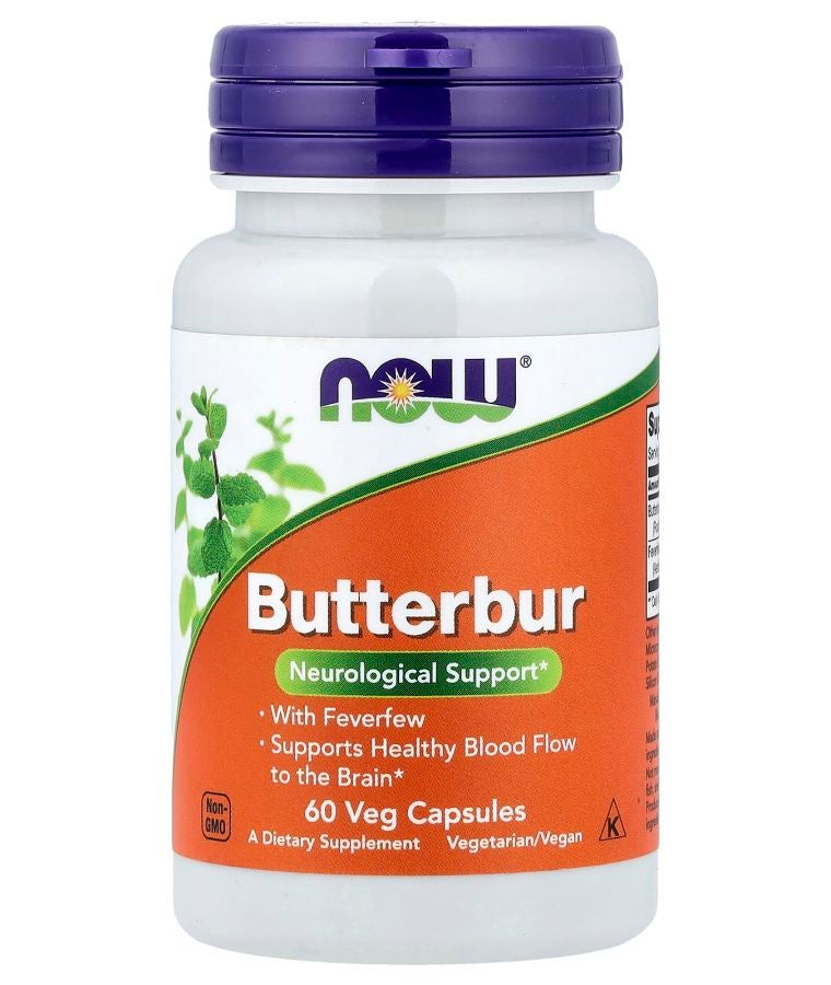 now Butterbur 60 Veg Capsules
