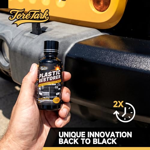 Toretark Plastic Restorer for Cars Not a Dressing Black Trim Restorer Ceramic Crystal Coating Highly Concentrated Lasting Up to 6 Months with UV Protection Restore Automotive Exterior Protectant - Image 3