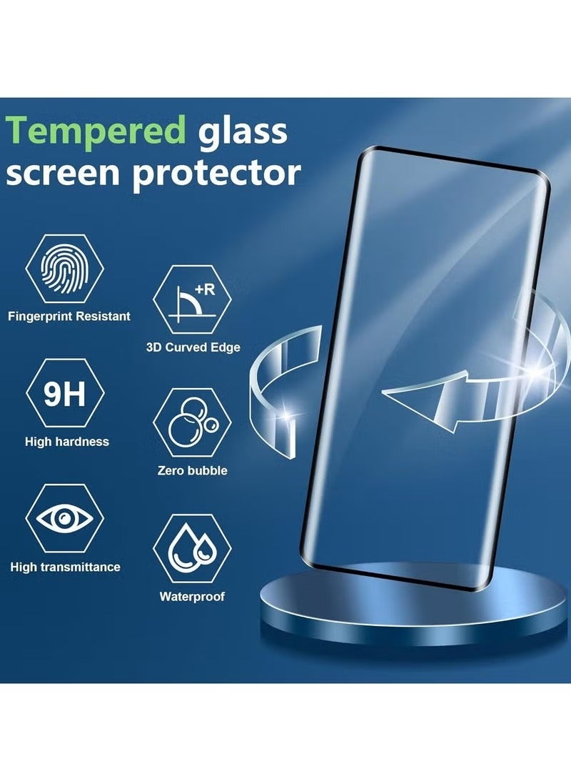 TIGER Redmi Note 14 Pro 5G Case with Screen Protector (2-Pack) – 6.67 Inches, Black Edge 3D Full Cover Tempered Glass, Four-Corner Airbag Transparent TPU Flexible Case (Not for 4G), Shockproof & Scratch Resistant - Image 2