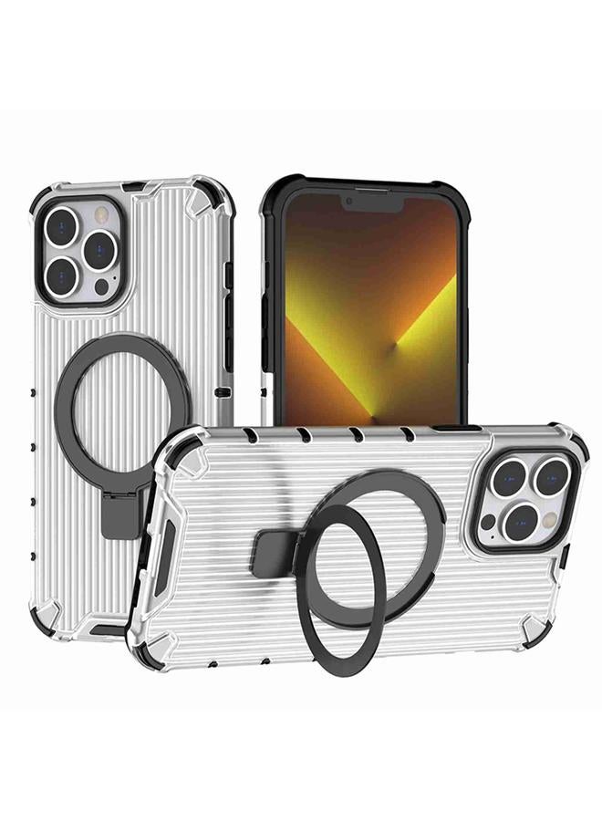 زبون جراب لهاتف iPhone 13 Pro Max مزود بحامل شبكي وغطاء هاتف مقاوم للصدمات - Image 1