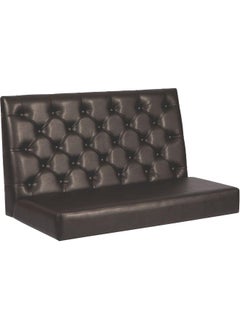 Since 1911,Made in Brazil-  Piazza Booth Cushion With Tufted Black Leatherette Upholstery