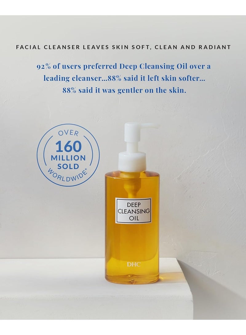 DHC Deep Cleansing Oil, Facial Cleansing Oil, Makeup Remover, Cleanses without Clogging Pores, Residue-Free, Fragrance and Colorant Free, All Skin Types, 6.7 fl. oz. - Image 3
