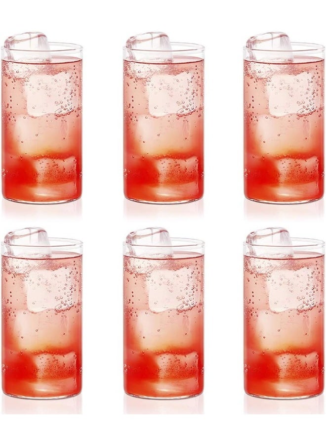 BOROSIL Vision Transparent Water Glass/Cold Drink Tumbler/Beer Glass/Juice Glass Set Of 6 Pcs (350 Ml Each) - Image 1