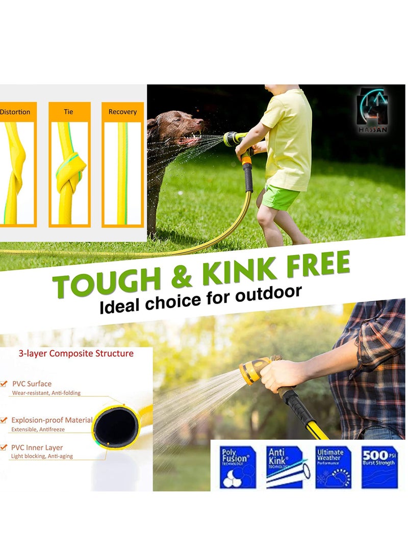 Hassan Durable 1/2 Inch PVC Garden Hose – Heavy-Duty, Flexible, and Weather-Resistant  - Image 4