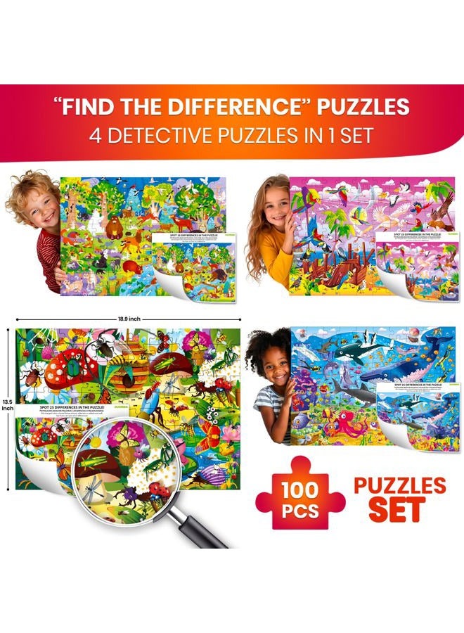 quokka 100 Piece Floor Puzzles for Kids Ages 4-8 – 3 Kids Puzzles Ages 3-5 Year Old by – Toy for Learning Ocean & Forest Animals for 6-8 yo – Jigsaw Toddler Game for Boy and Girl Ages 8-10 - Image 2