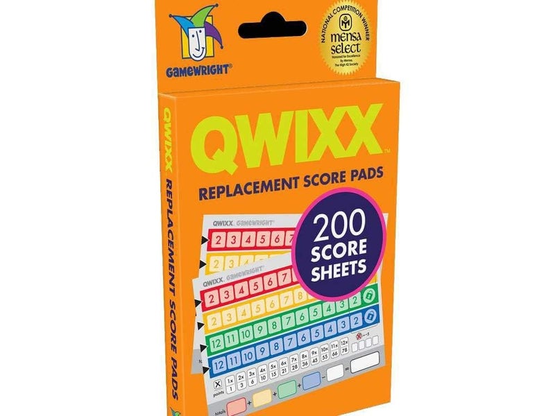 Gamewright Qwixx Replacement Score Cards Action Game Multicolored 1 Pack - Image 2