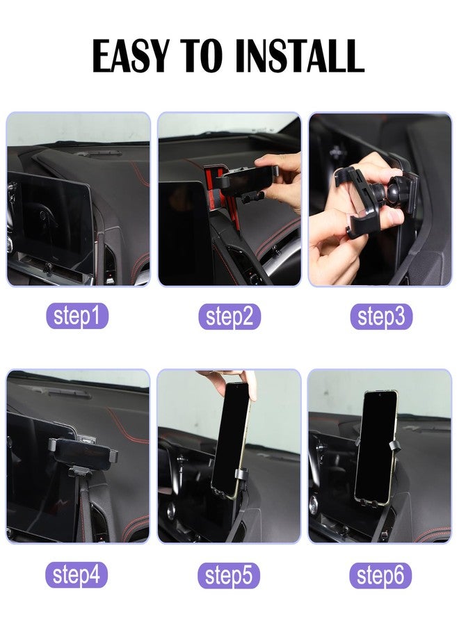 CHEAYAR Phone Mount Compatible with Chevrolet Corvette C8 2020-2025, C8 Accessories Car Phone Holder Mount (Style A) - Image 5