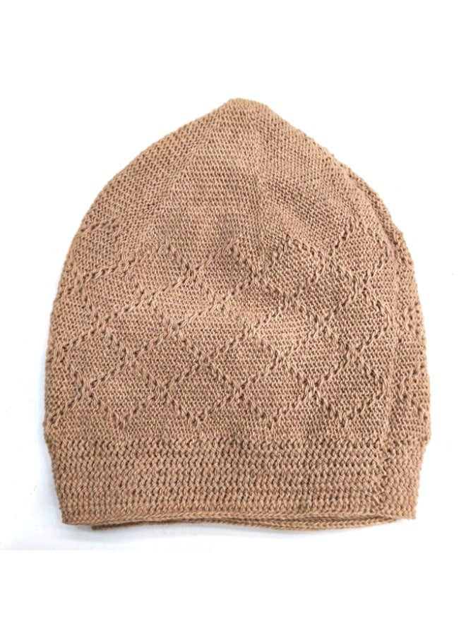 Muslim Prayer Cap for Men – Soft Breathable Knitted Islamic Kufi Hat, Stretchable Crochet Skull Cap for Salah, Hajj, Umrah & Daily Wear - Image 1