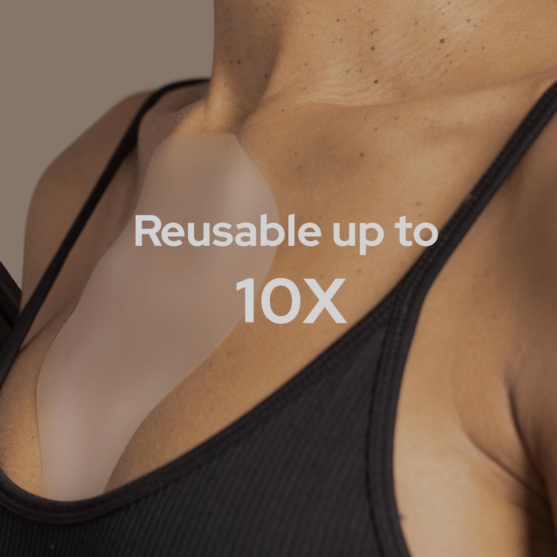 SiO Beauty ChestLift - Wrinkle-Smoothing, Medical-Grade Silicone Patches for Chest Fine Lines - Reusable Up to 10x - Cruelty-Free & Environmentally-Friendly Hydrating Beauty Patches - 2 Patches - Image 4