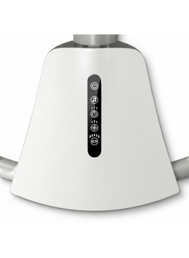 ماستيلا 3 في 1 أورا ديلوكس: سرير بيبي، أرجوحة كهربائية ذكية بـ 5 زوايا حركة، بلوتوث، ريموت كنترول، وناموسية للحماية - Image 5