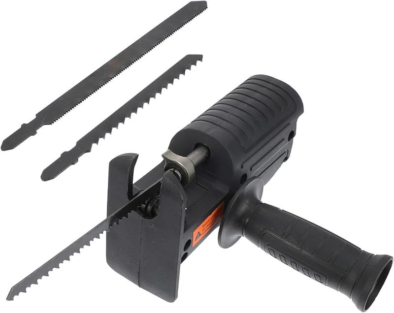 Operitacx Portable Power Drill Reciprocating Saw Attachment Durable Blades Comfort Grip Handle for DIY Projects - Image 1