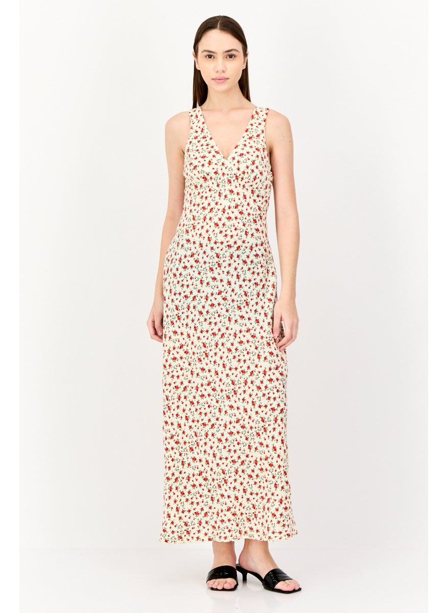 BRAVE SOUL Women Floral Print Casual Maxi Dress, Multicolor  - Image 1