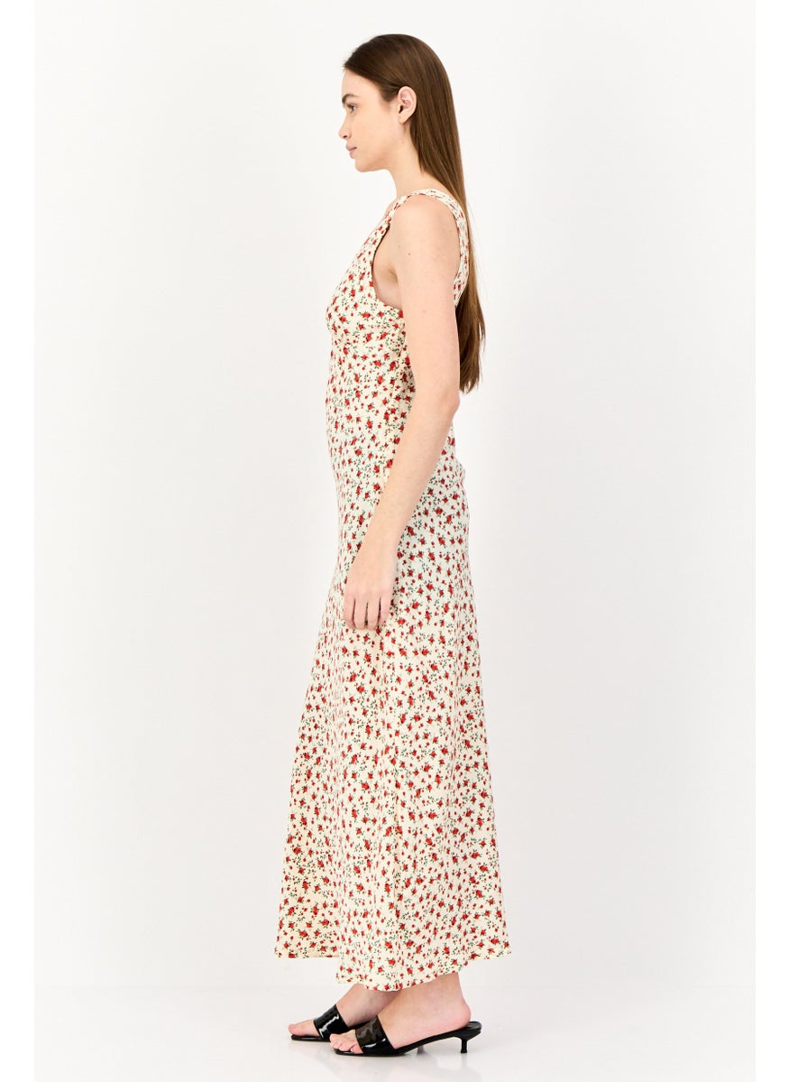 BRAVE SOUL Women Floral Print Casual Maxi Dress, Multicolor  - Image 3