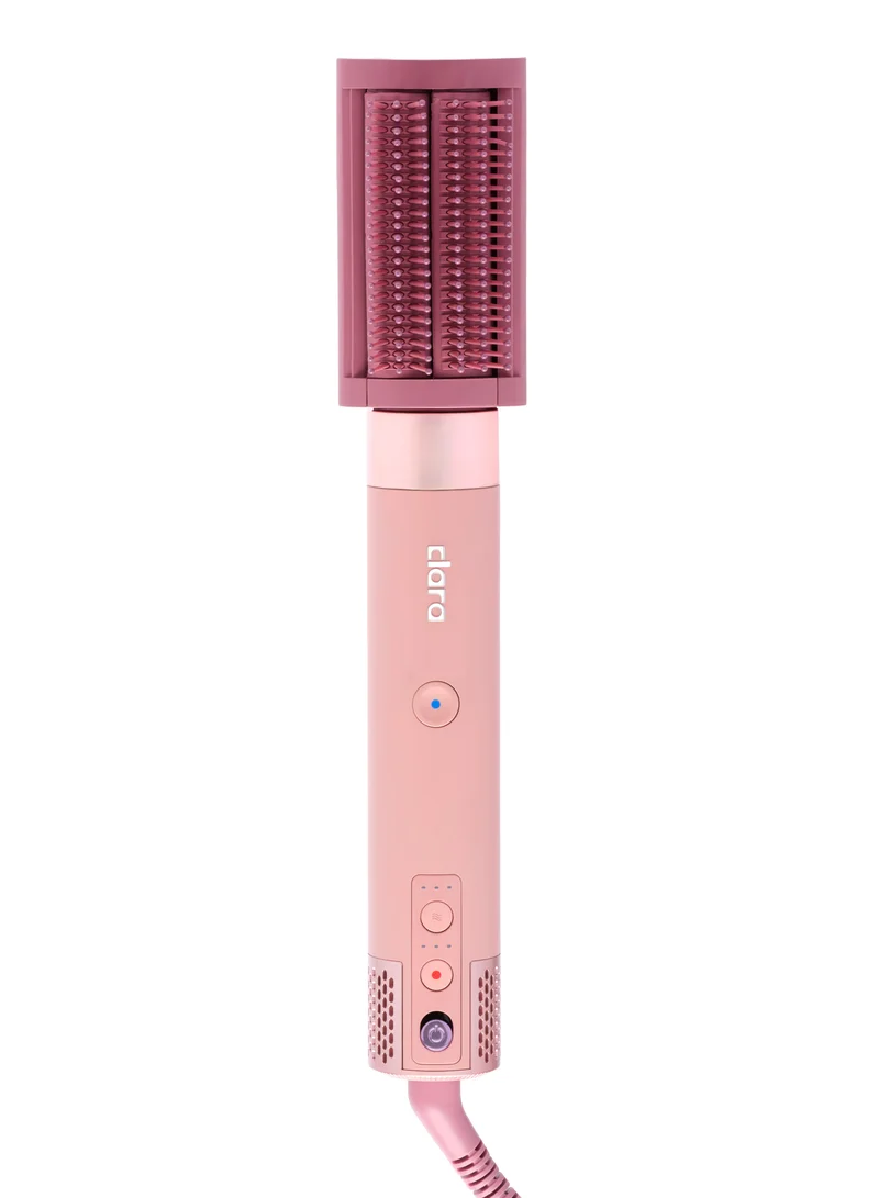 Clara  Clara Multi Styler for All Hair Types – 6-in-1 Styling Tool with Auto-Wrap Curlers, Blow Dryer, Round & Oval Brush – 1500W Ionic Hair Styler for Frizz-Free Waves & Salon Blowouts Pink for Women | Best Price UAE