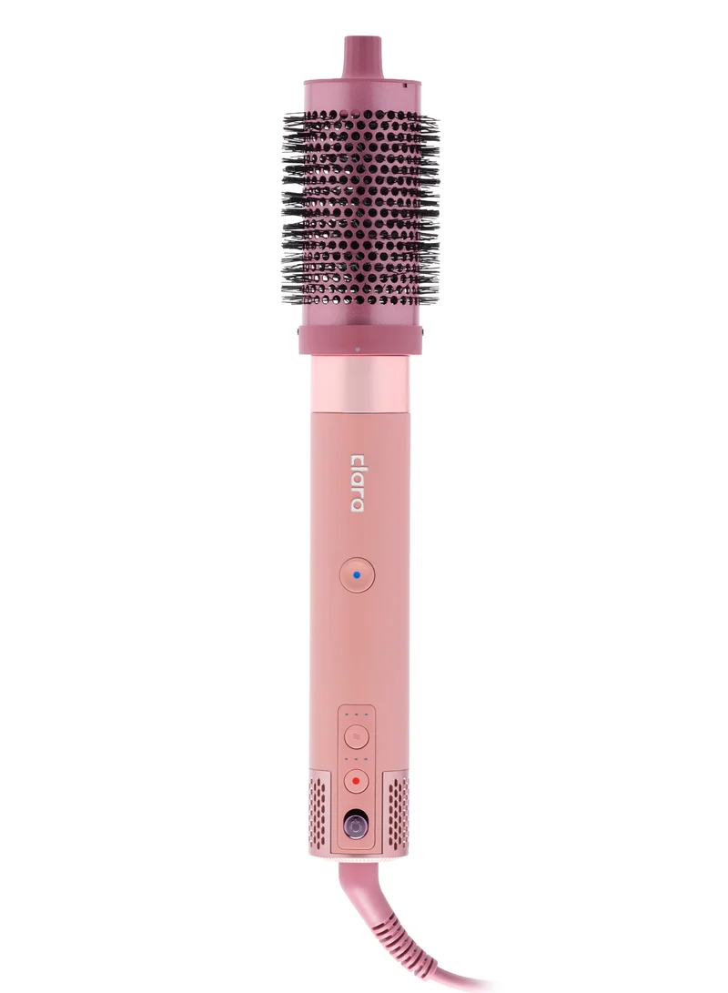 Clara  Clara Multi Styler for All Hair Types – 6-in-1 Styling Tool with Auto-Wrap Curlers, Blow Dryer, Round & Oval Brush – 1500W Ionic Hair Styler for Frizz-Free Waves & Salon Blowouts Pink for Women | Best Price UAE