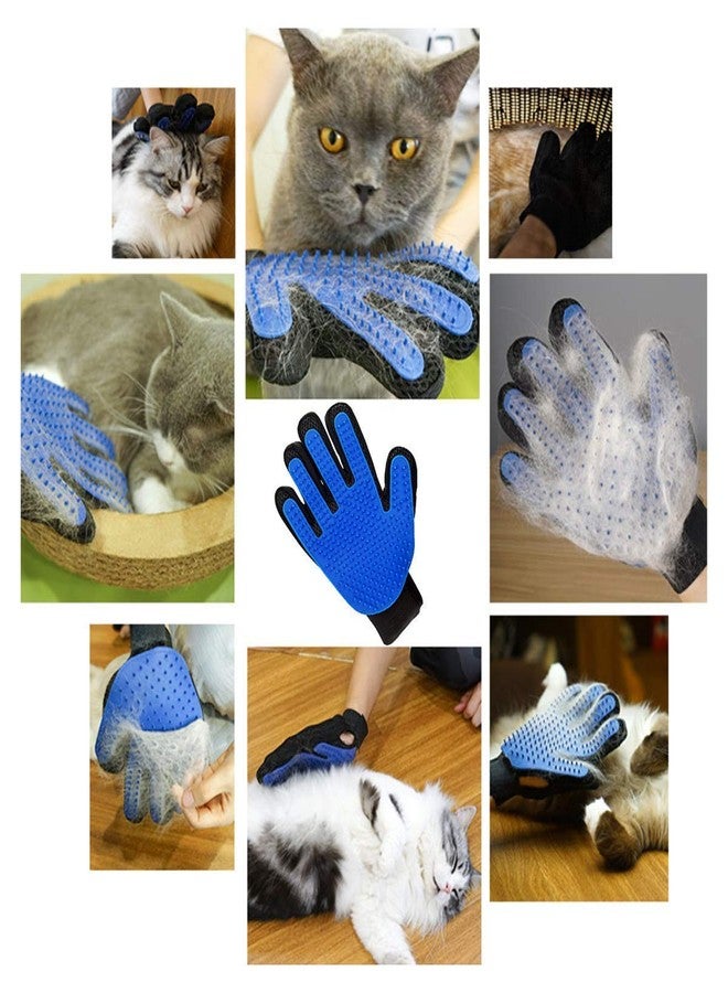 DRODRM Pet Grooming Massage Hair Removal and Bath Brush Gloves for Perfect Cat and Dog - Image 3