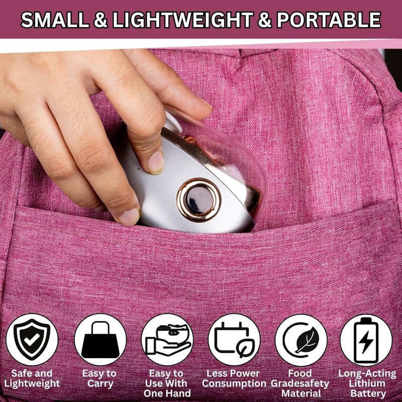 SELLFUN Electric Nail Clipper and Trimmer, 2-in-1 Design with LED Light, 3 Speed Settings, USB Rechargeable ,Light 3 Speeds File Nail Clip Storage Rechargeable Safety Trimmer for Baby Kids Adults Seniors,gift (e_nail) - Image 4