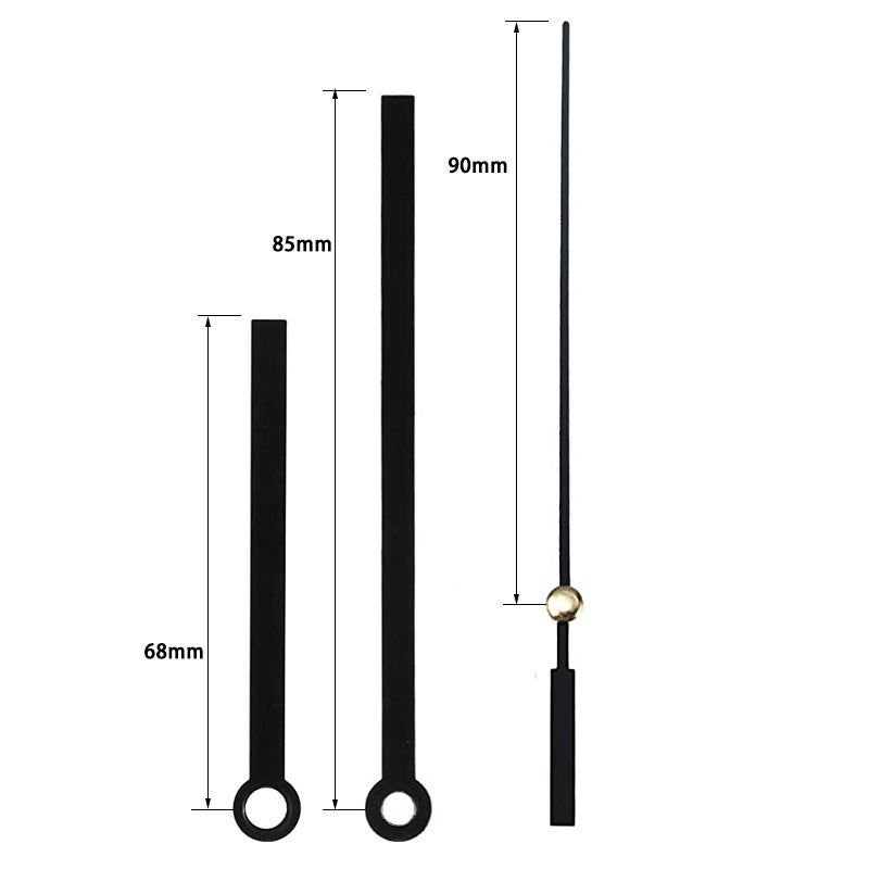 14 Styles Metal Clock Hands DIY Movement Repair 8018 Black 